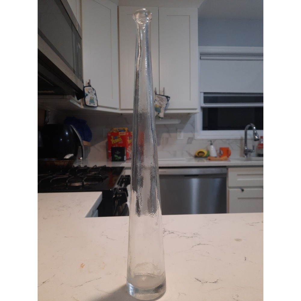 12.5" Tall Thin Clear Glass